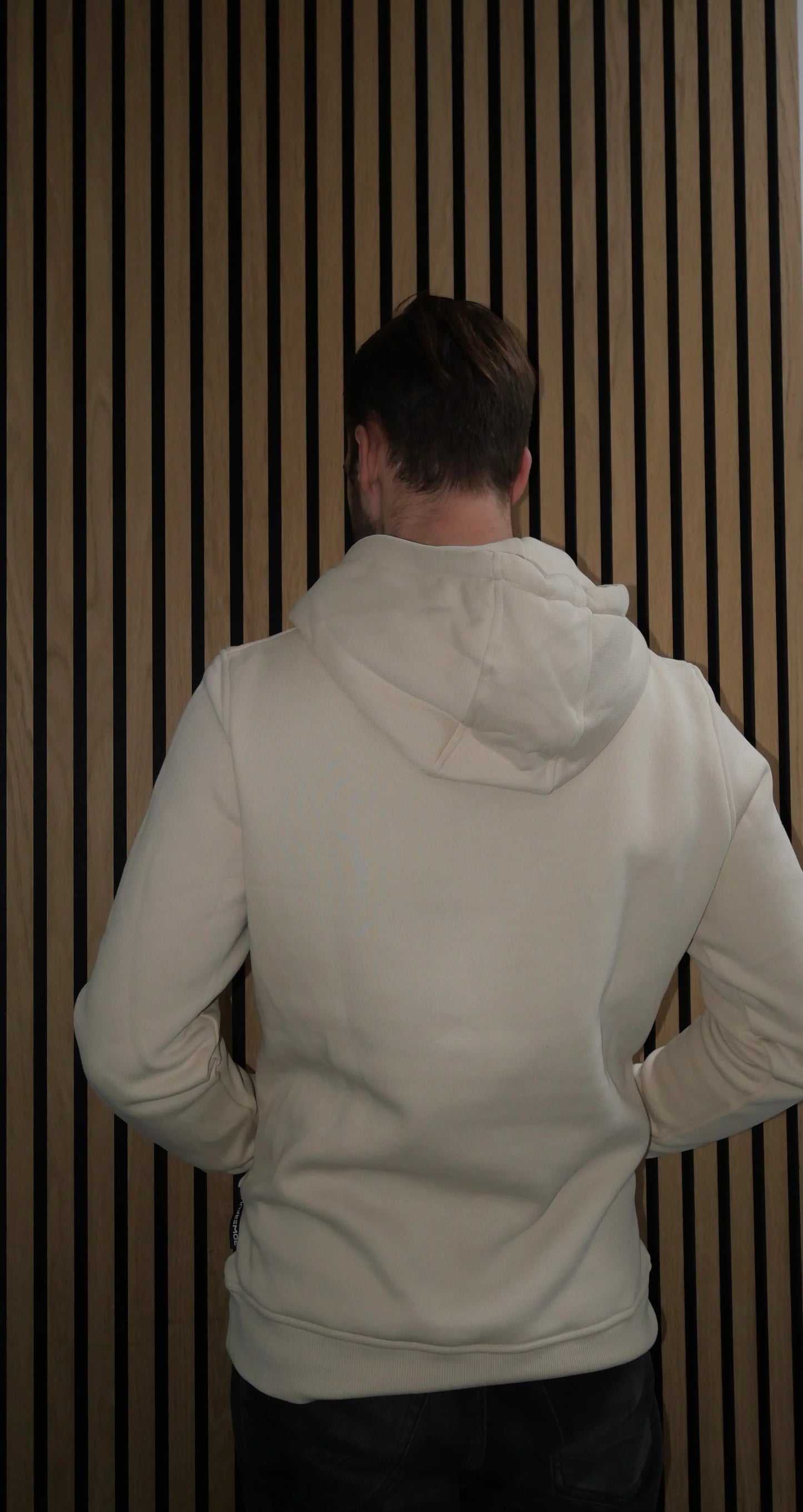 Embroidered Hoodie Sand
