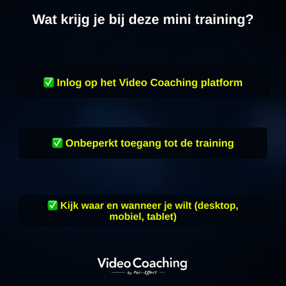 Slimmer en sneller vet verliezen | Video coaching