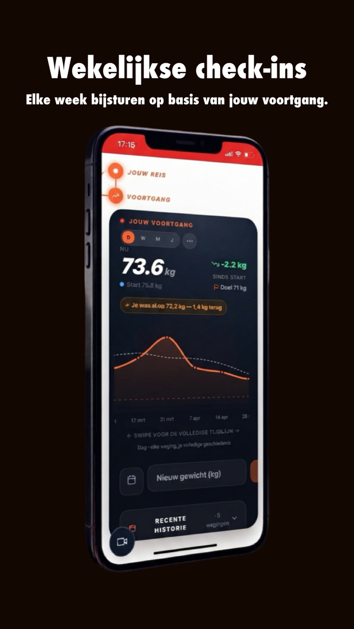 Scherm uit de For-Effect app